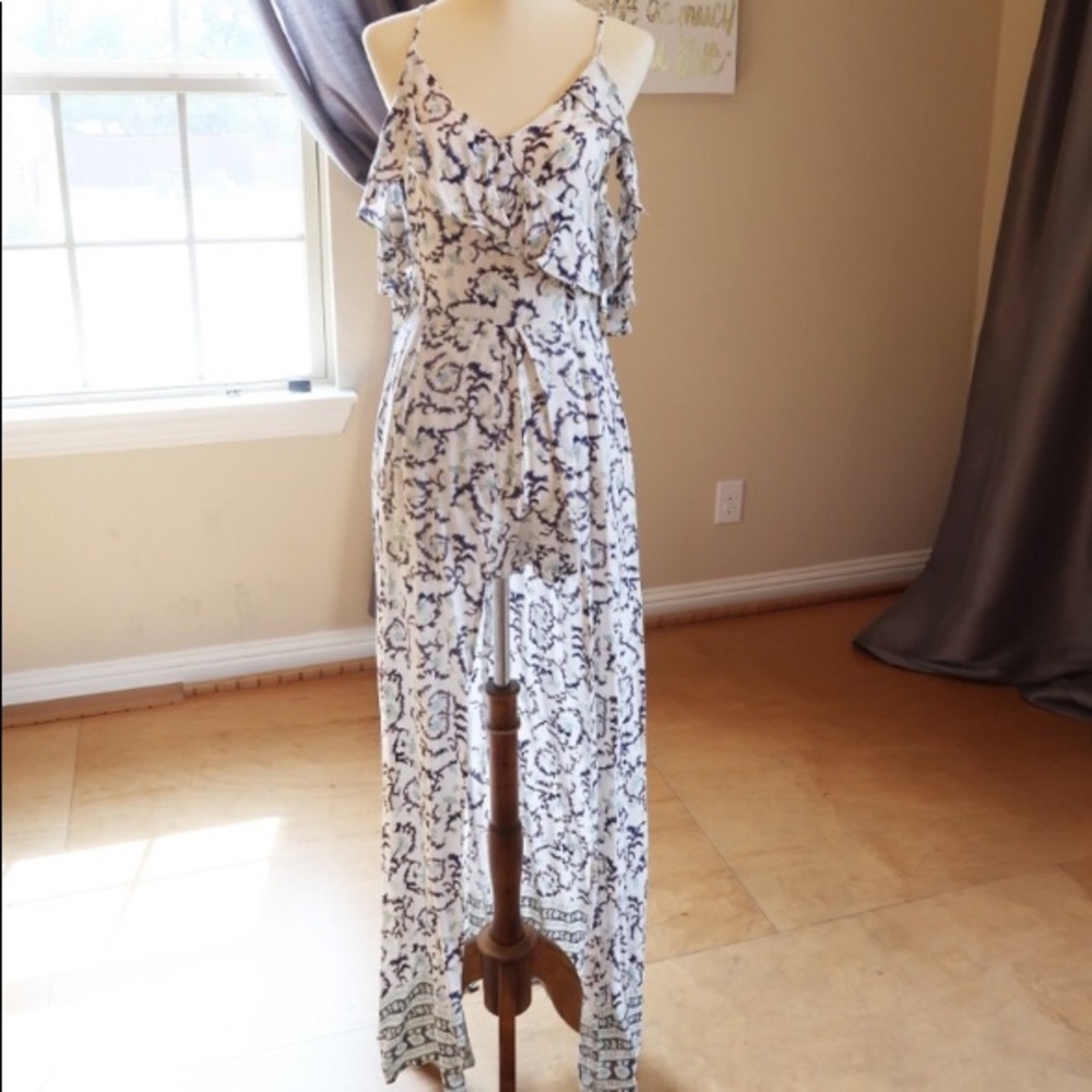 Romper with Skirt Overlay